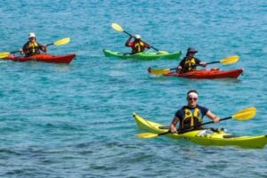 kayaking at Rangitoto island, Auckland