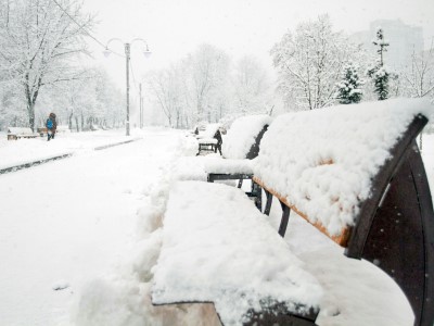 Snowfall in Mussorie today